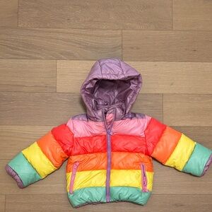 Stella McCartney Kids Rainbow Puffer Jacket